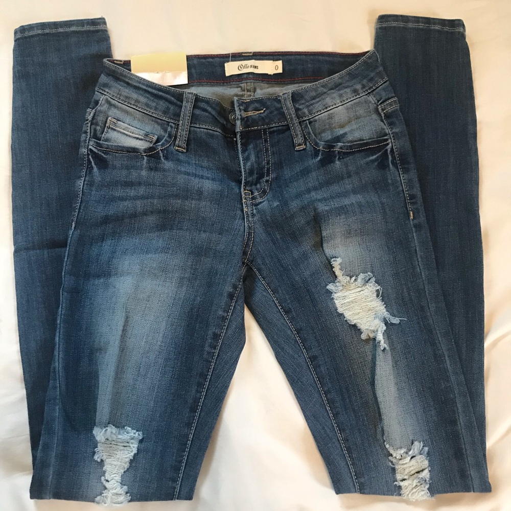 NWT Cello skinny jeans, size 0!